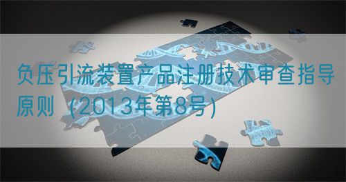 負壓引流裝置產(chǎn)品注冊技術審查指導原則（2013年第8號）(圖1)