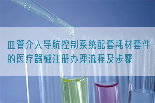 血管介入導(dǎo)航控制系統(tǒng)配套耗材套件的醫(yī)療器械注冊(cè)辦理流程及步驟(圖1)